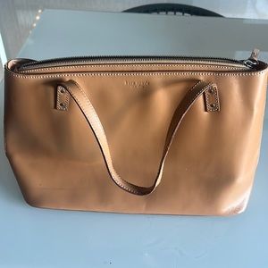Kate spade tan bag and brown wallet